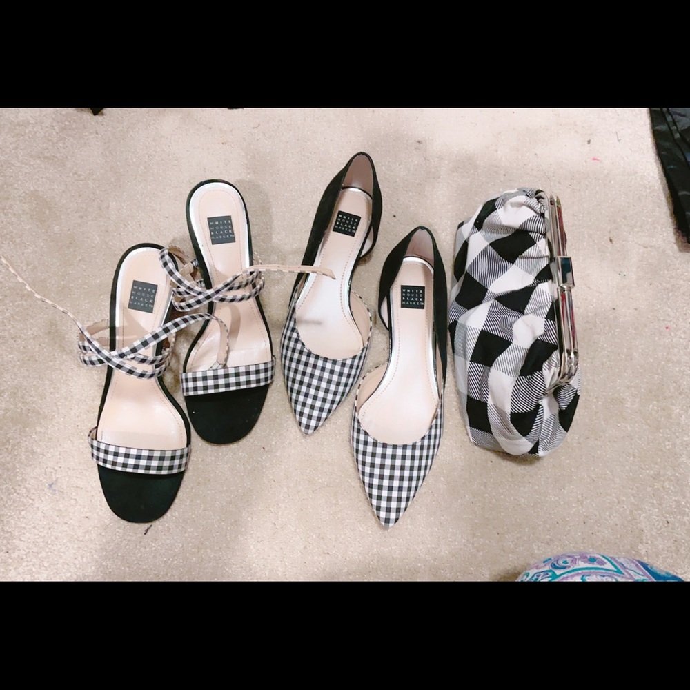 White House black market (2 pairs of shoes and 1 purse)